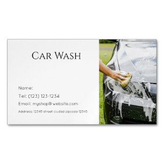Magnétique services de lavage de voiture carte de visite modi