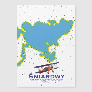 Magnétique Śniardwy, Voïvodie de Varmie-Mazurie, carte de Pol