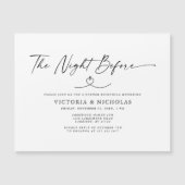 Magnétique Soirée avant le dîner de répétition Carte magnétiq (Devant)