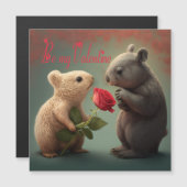 Magnétique Soyez ma carte Valentine (Devant / Derrière)