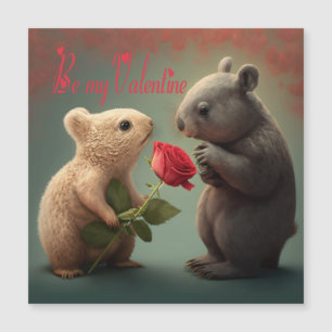 Magnétique Soyez ma carte Valentine
