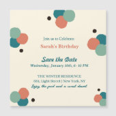 Magnétique Thème Balloon Anniversaire Fête Carte d'invitation (Devant)