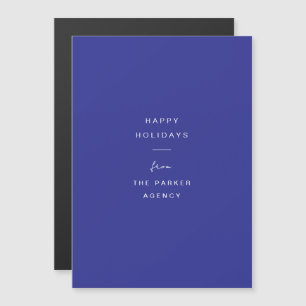 Magnétique Typographie minimale Carte de vacances d'entrepr