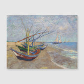 Magnétique Van Gogh - Bateaux de pêche sur la plage Carte mag (Devant)
