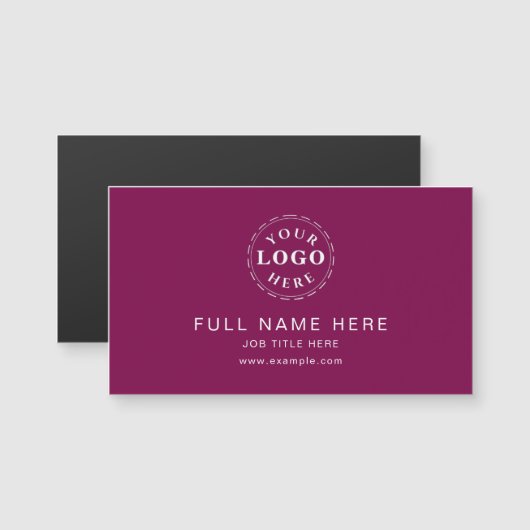 Magnétique Vin solide Design propre Carte de visite magnétiqu (Devant / Derrière)