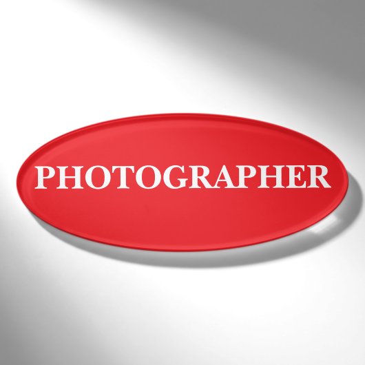 Magnetisch Badge - Fotograaf (Voorkant)