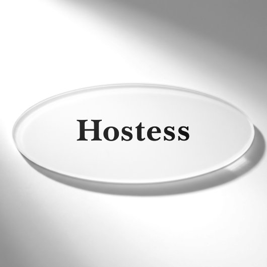 Magnetisch Badge - Hostess (Voorkant)