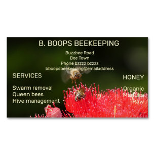 MAGNETISCH BEEKEEPER APIAIR VISITEKAARTJE