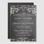 Magnetisch Chalkboard  Typografie Magnetische Uitnodiging (Voorkant / Achterkant)