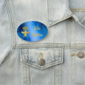 Magnetisch groot aangepast KONINGENBEL Blauw badge (In situ)