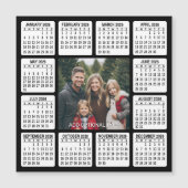Magnetisch kalendervierkant met foto (Voorkant)