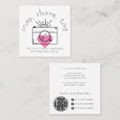 Magnetisch Label Hartcamera Sociale media Business (Voorkant / Achterkant)