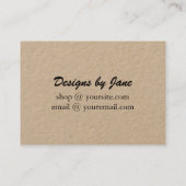 Magnetisch Label Kraft Small Business Order Insert (Achterkant)