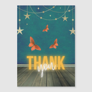 Magnetisch netisch Neon Licht & Butterflies