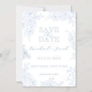 Magnetisch Save the Date Kaart Elegant Bloementoil
