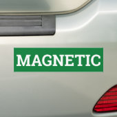 MAGNETISCH teken/sticker/MAGNET Bumpersticker (Op auto)