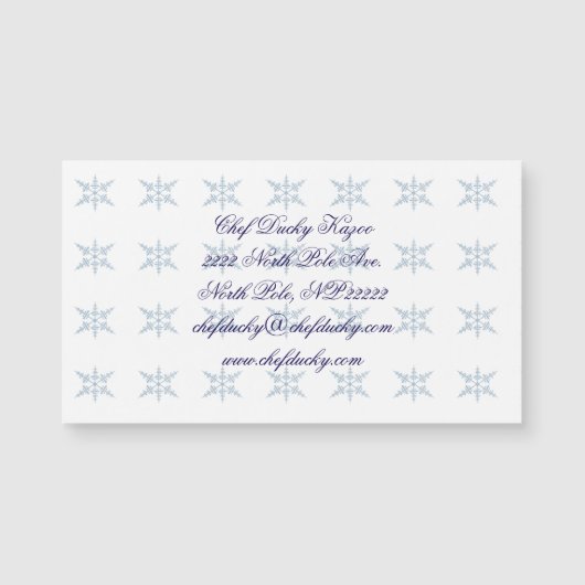 magnetisch visitekaartje (Voorkant)