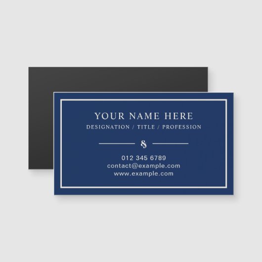 Magnetisch Visitekaartje met professionele stijl (Voorkant / Achterkant)