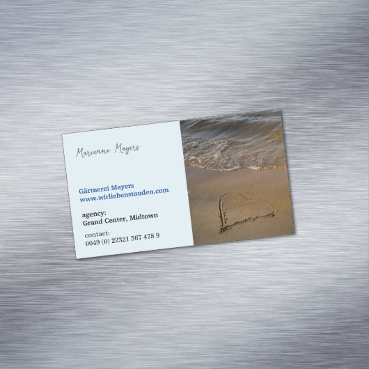 Magnetisch, voor holistische & wellness beoefenaar magnetisch visitekaartje (Voorbeeld)