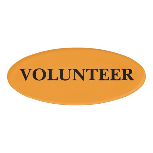 Magnetische Badge - Vrijwilliger (Voorkant)