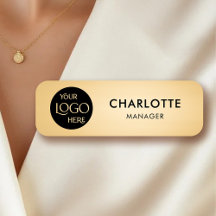 Magnetische Bedrijf Logo Naam Werknemer Functietit