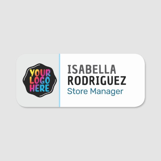 Magnetische Bedrijf Medewerker Professioneel Naamplaatje (Voorkant)