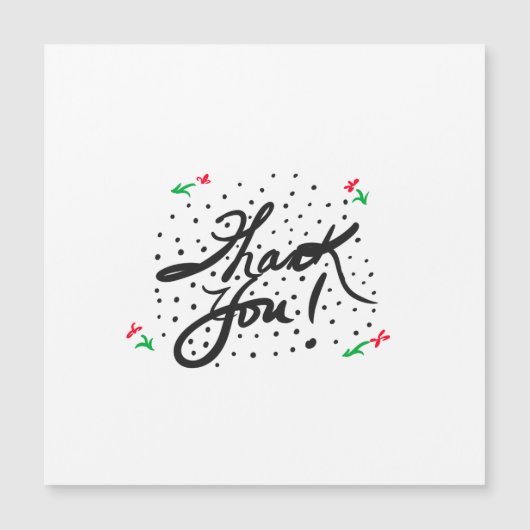 Magnetische dank u (Voorkant)