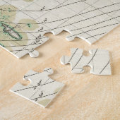 Magnetische declinatie in de wereld legpuzzel (Zijkant)