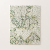 Magnetische declinatie in de wereld legpuzzel (Verticaal)