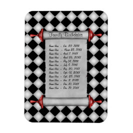 Magnetische Familie Verjaardagsherinnering - Aanpa Magneet