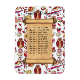 Magnetische Familie Verjaardagsherinnering - Aanpa Magneet