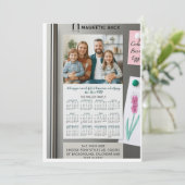 Magnetische kaart (Staand voorkant)