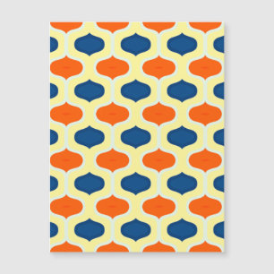 Magnetische Kaart blauw en Oranje