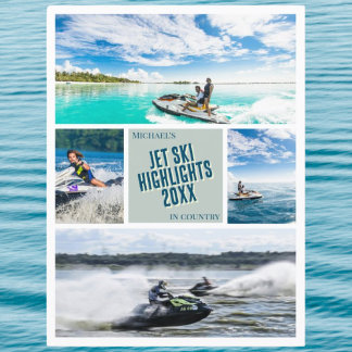 Magnetische kaart Creëer uw eigen jetski-fotokaart