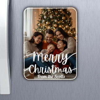 Magnetische kaart - kerstkaart met eigen familiefo magneet