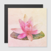 MAGNETISCHE KAART : PINK LOTUS (Voorkant / Achterkant)