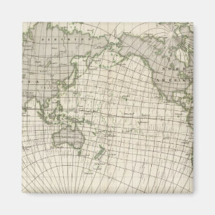 Magnetische kaart van de wereld magneet