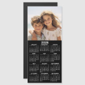 Magnetische kalender 2026 met fotocollage (Voorkant / Achterkant)