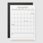 Magnetische kalender februari 2025 (Voorkant / Achterkant)
