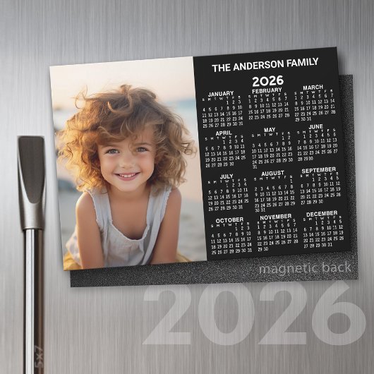 Magnetische kalender - Foto Voljaar Uitzicht Moder