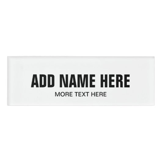 Magnetische naamlabels met aangepaste naam voor be naambadge (Voorkant)
