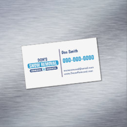 Magnetische profielkaart voor moderne sneeuwverwij magnetisch visitekaartje