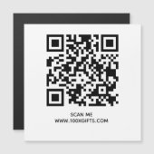MAGNETISCHE QR-CODE SIGN - GEBRUIK GRATIS GENERATO (Voorkant / Achterkant)