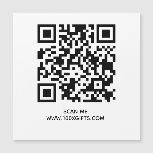 MAGNETISCHE QR-CODE SIGN - GEBRUIK GRATIS GENERATO (Voorkant)