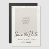 Magnetische Save The Date Wedding Kaart - 5x7 Inch (Voorkant / Achterkant)
