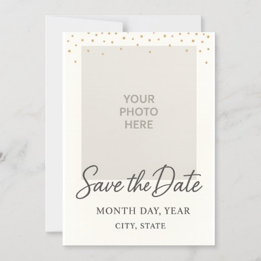 Magnetische Save The Date Wedding Kaart - 5x7 Inch (Voorkant)