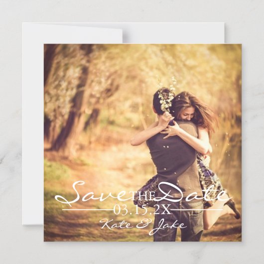 Magnetische Uitnodigen - Foto opslaan van de datum Magnetische Uitnodiging (Voorkant)