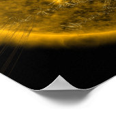 Magnetische veldlijnen op de zon poster (Hoek)