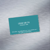 Magnetische Visitekaart (aqua) Magnetisch Visitekaartje (Voorbeeld)