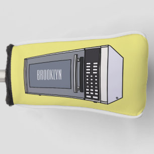 Magnetron cartoonillustratie golfheadcover